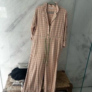 Roller Rabbit Pink and Green Plaid Shirt